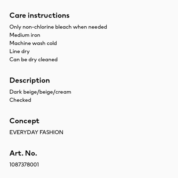 🆕️NWT H&M Oversized Shacket in 'Dark Beige/Checked', Size Medium - Picture 11 of 16